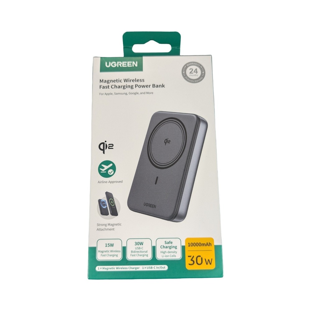 Qq7Ua Ugreen Magnetic Wireless Fast Charging 10000mAh Power Bank 30w Magsafe Gry